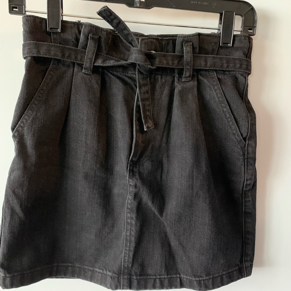 Hollister ultra high rise jean skirt